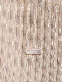Silk Cotton Structured Lines Knit Tank Top