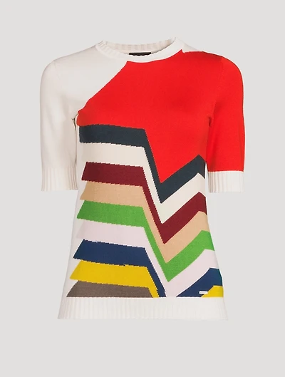 Cotton Cashmere Silk Layered Kinderstern Sweater