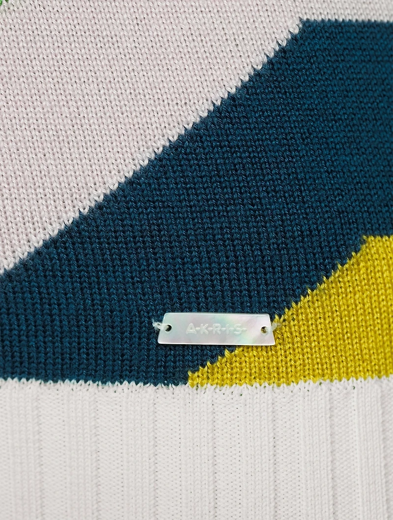 Cotton Cashmere Silk Layered Kinderstern Sweater