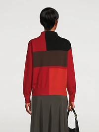 Cashmere Intarsia Knit Sweater