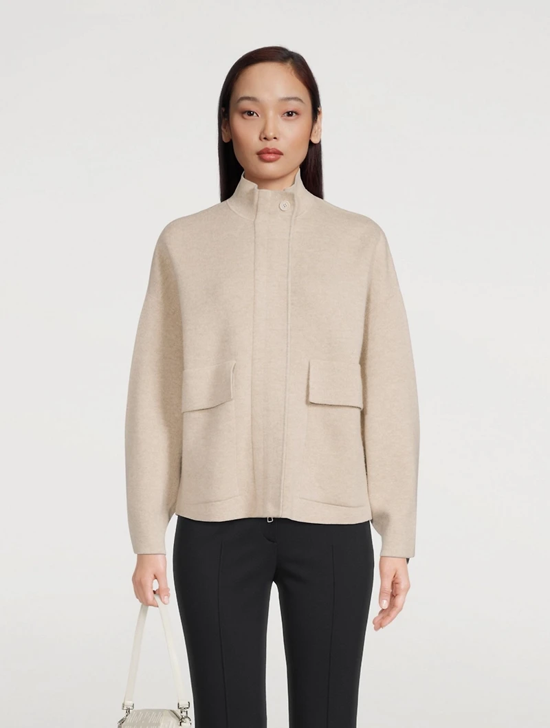 Cashmere Zip Cardigan