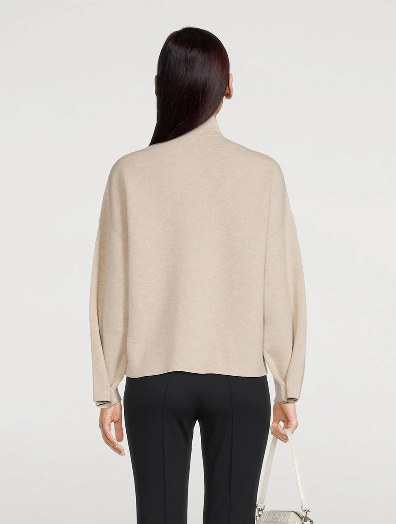 Cashmere Zip Cardigan