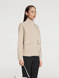 Cashmere Zip Cardigan