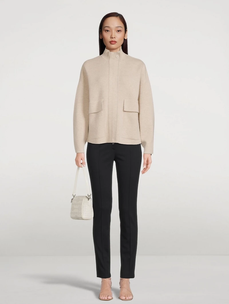 Cashmere Zip Cardigan