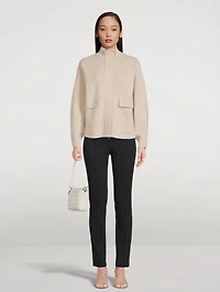 Cashmere Zip Cardigan
