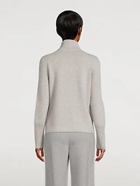 Cashmere Piqué Zip Cardigan
