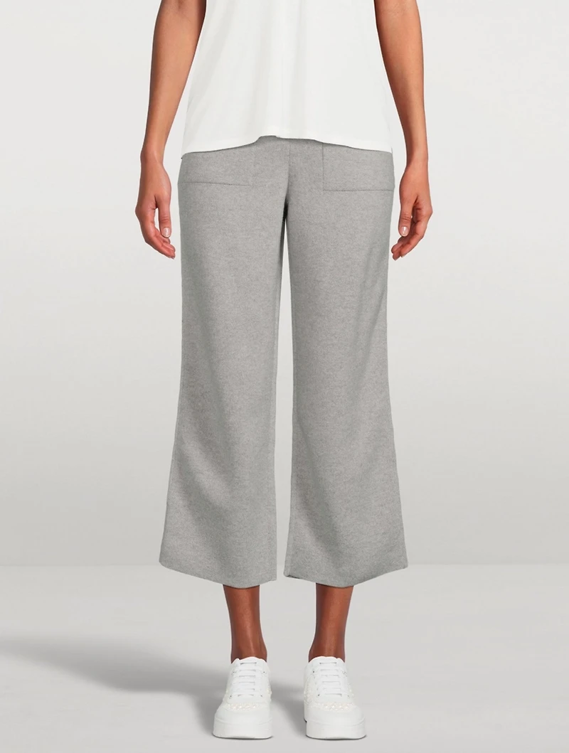 Cashmere Piqué Knit Pants