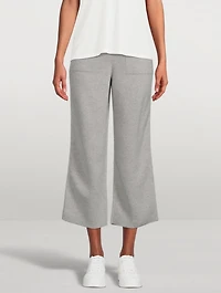 Cashmere Piqué Knit Pants
