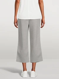 Cashmere Piqué Knit Pants