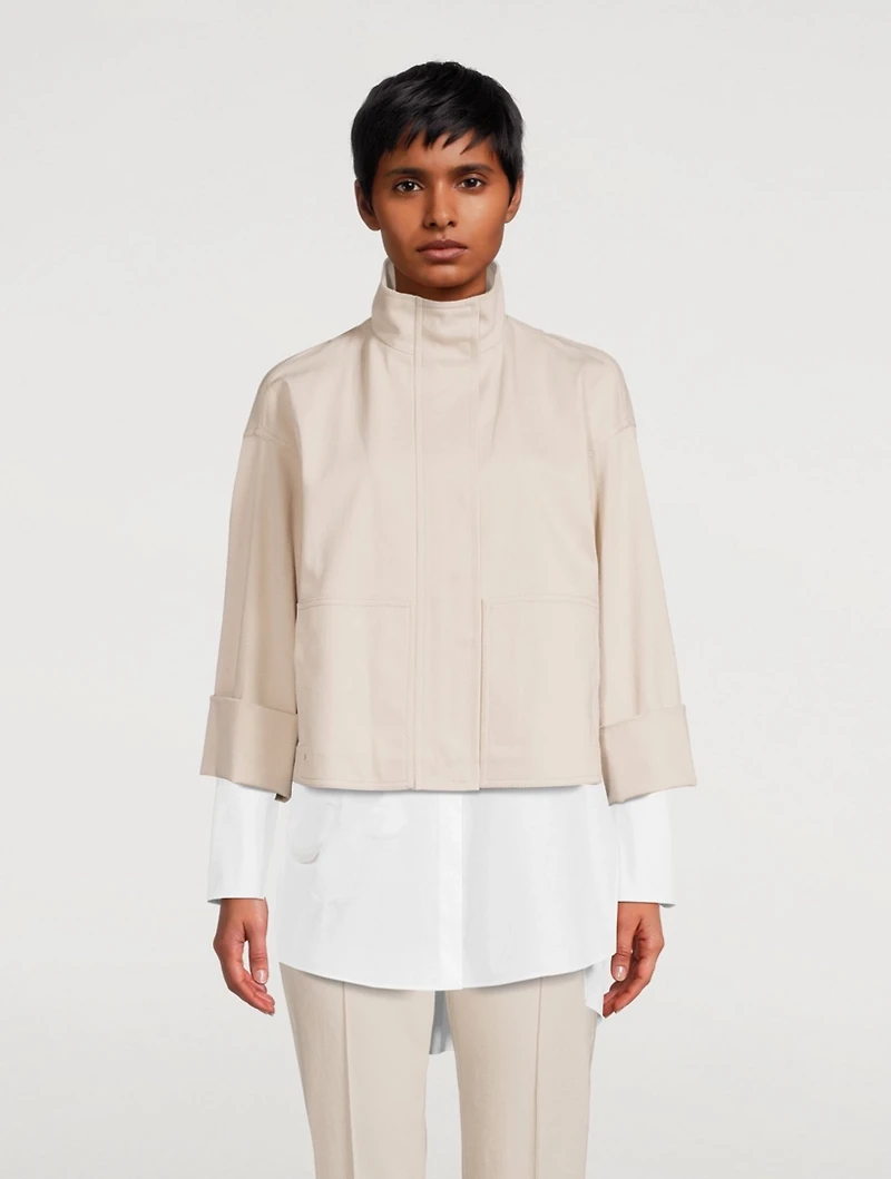 Edora Cotton Denim Oversized Jacket
