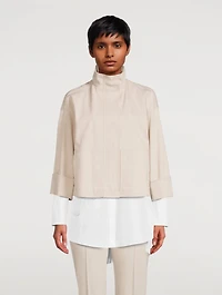 Edora Cotton Denim Oversized Jacket