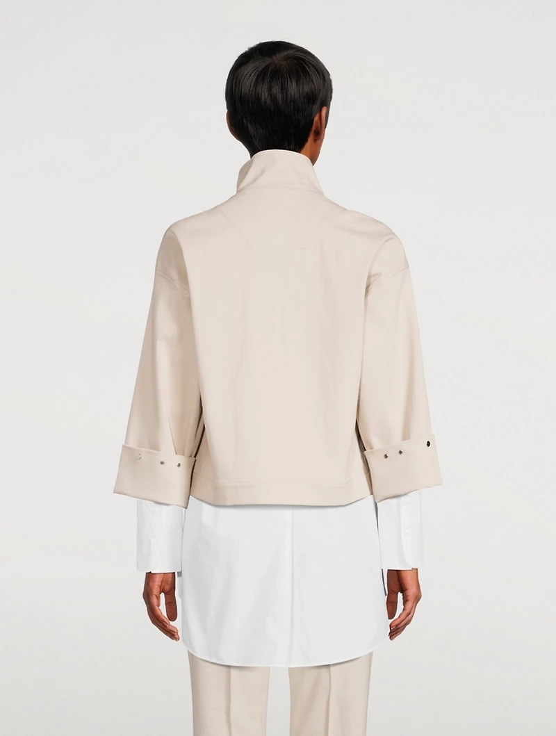 Edora Cotton Denim Oversized Jacket