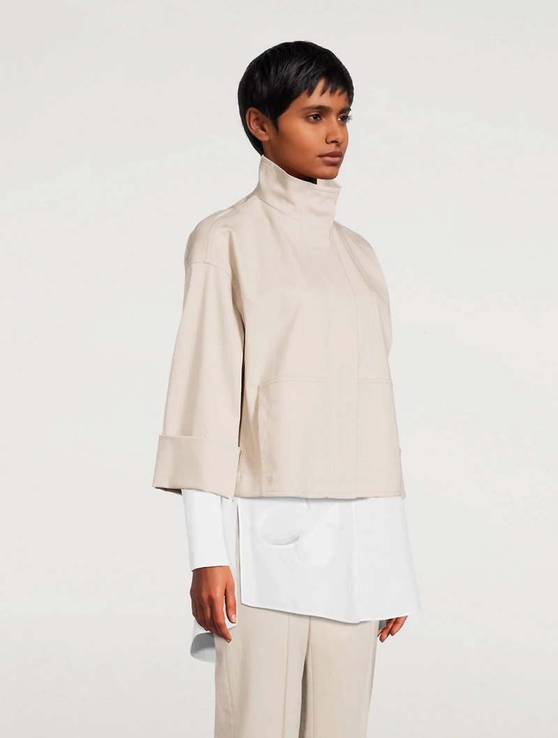 Edora Cotton Denim Oversized Jacket