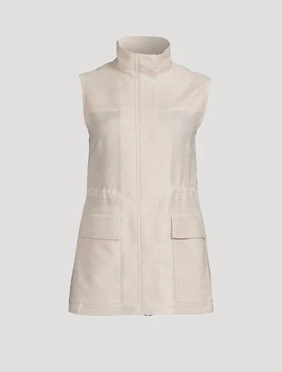 Linen Tweed Vest
