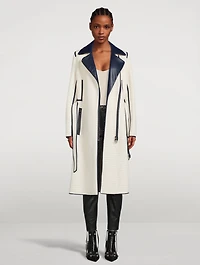 Belted Raffia Trench Coat