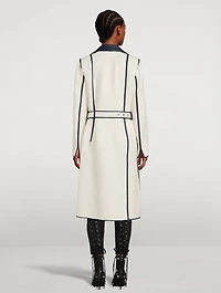 Belted Raffia Trench Coat