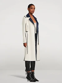 Belted Raffia Trench Coat