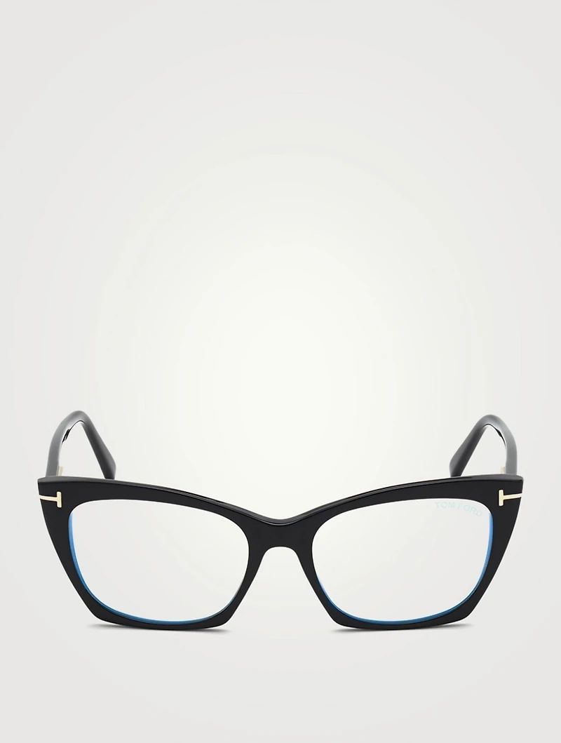 Cat Eye Optical Glasses With Blue Block Lenses