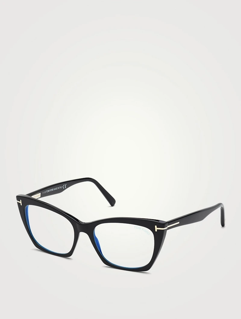 Cat Eye Optical Glasses With Blue Block Lenses