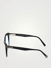 Cat Eye Optical Glasses With Blue Block Lenses