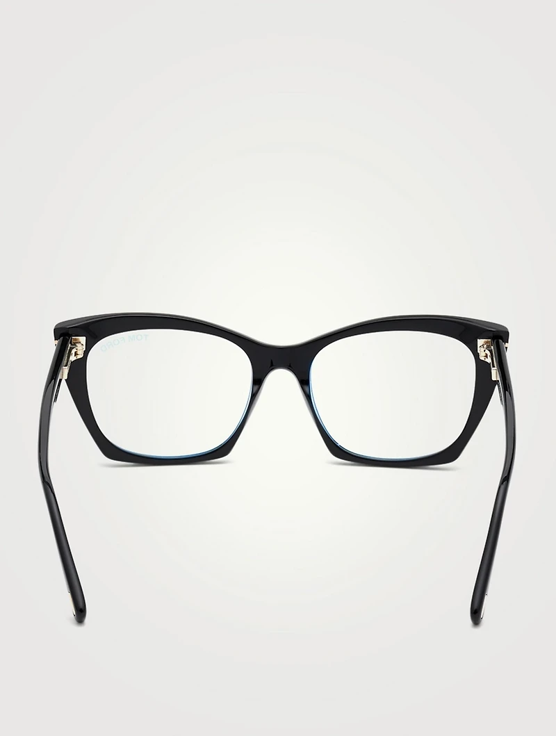 Cat Eye Optical Glasses With Blue Block Lenses