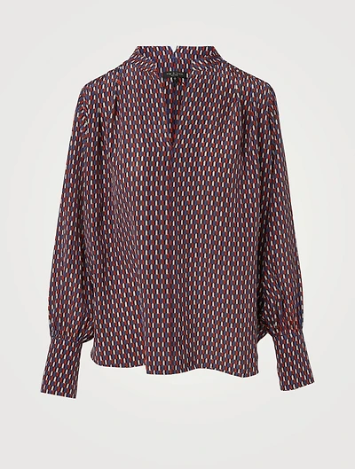 Carly Silk Printed Blouse