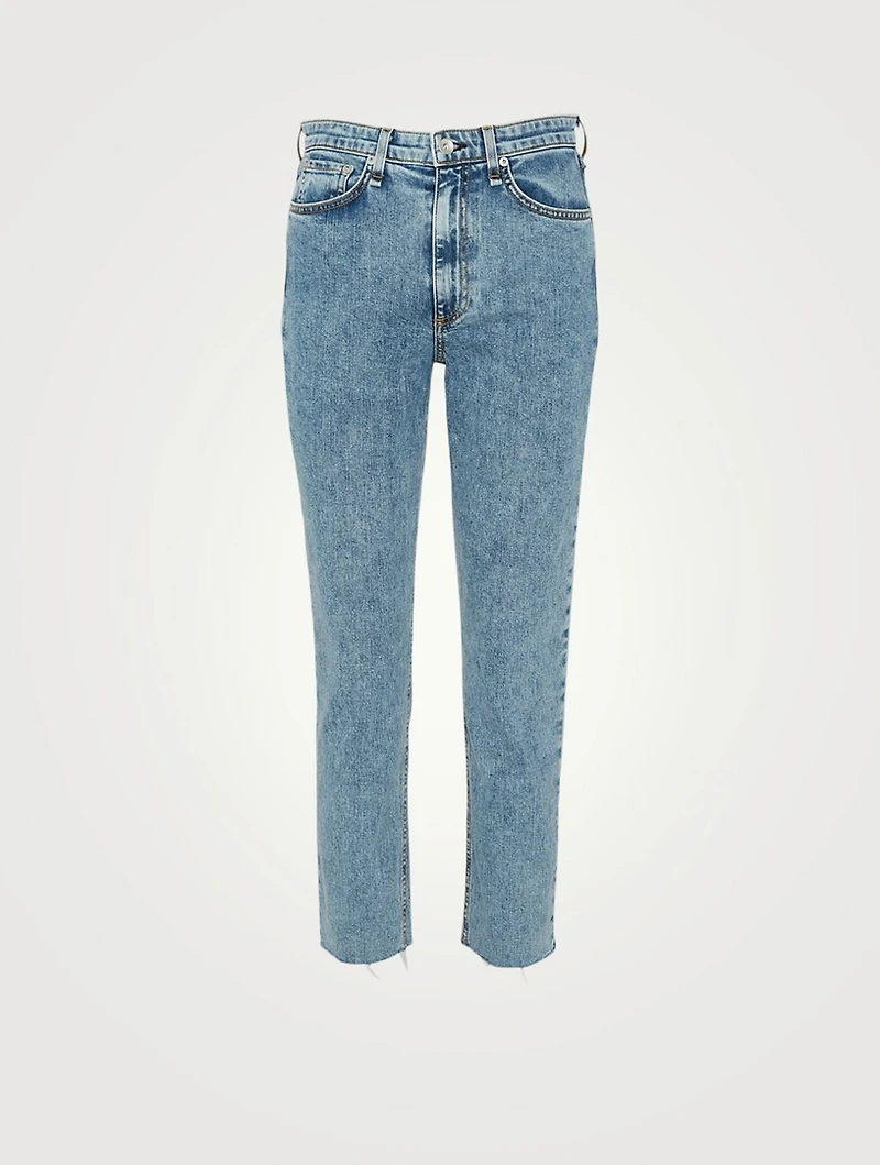 Nina High-Waisted Cigarette Ankle Jeans