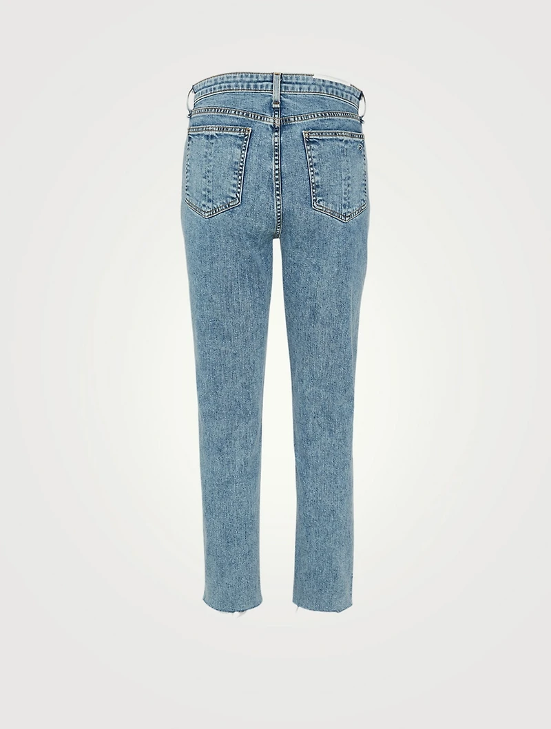 Nina High-Waisted Cigarette Ankle Jeans