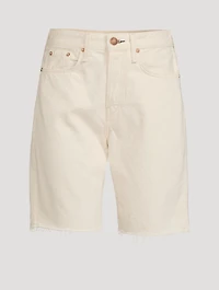 Maya Slim High-Waisted Walking Shorts
