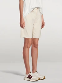 Maya Slim High-Waisted Walking Shorts