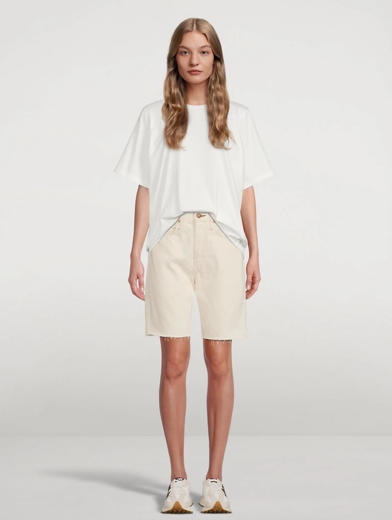 Maya Slim High-Waisted Walking Shorts
