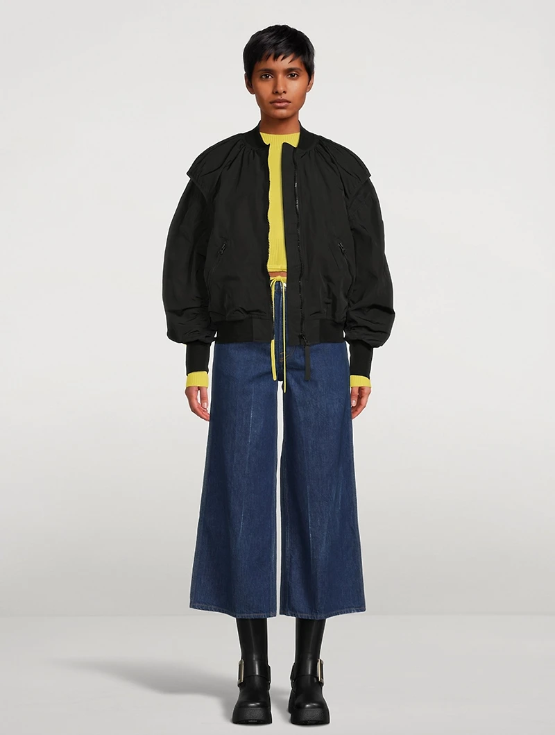 Le Italien Wide Crop Jeans