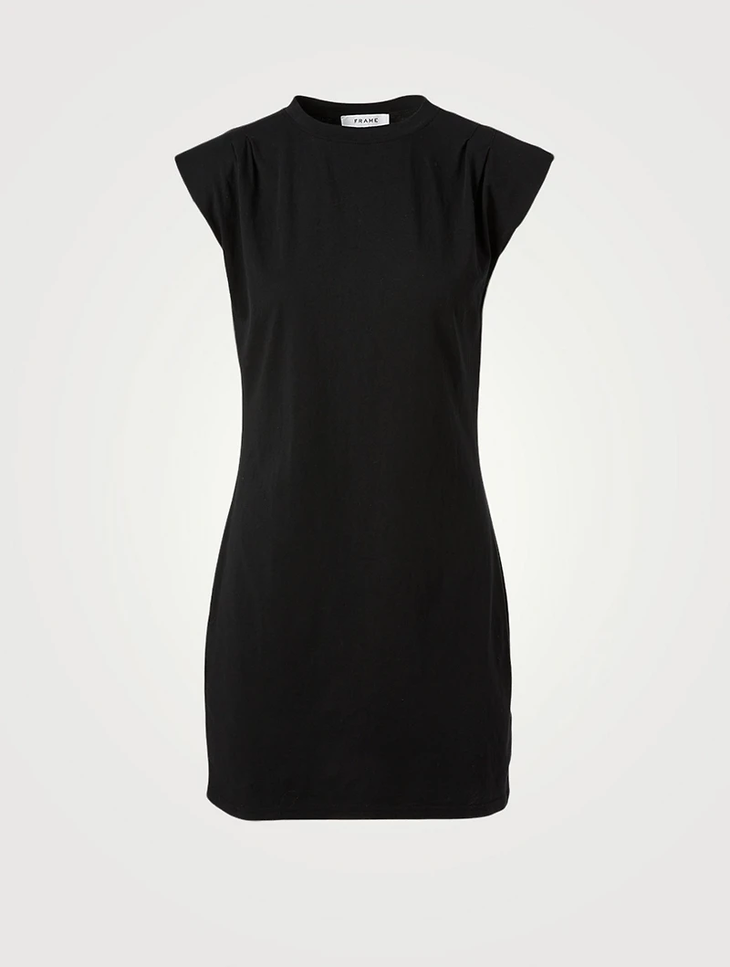 Padded Shoulder Mini Dress