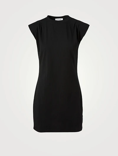 Padded Shoulder Mini Dress