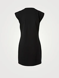 Padded Shoulder Mini Dress