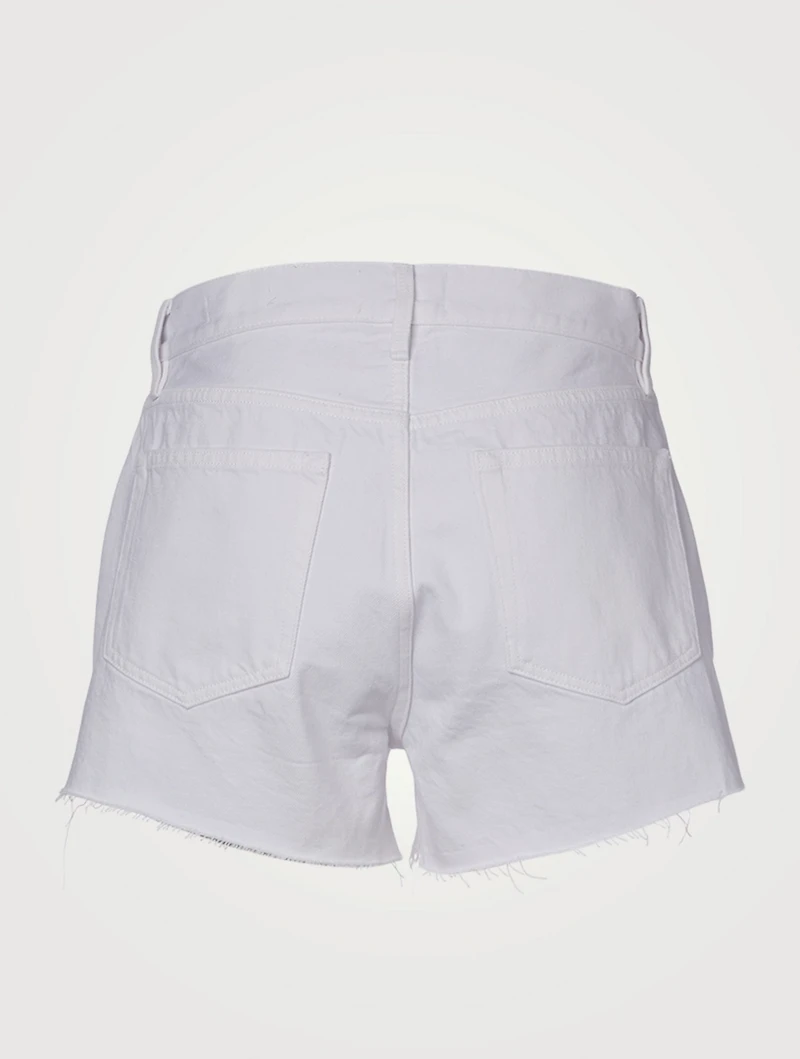 Le Brigette Raw Edge Denim Shorts
