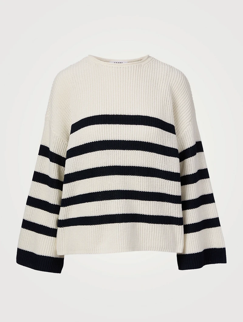 Marinier Swingy Sweater Striped Print