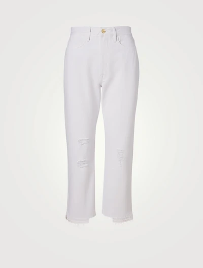 Le Hollywood Crop Jeans With Stagger Hem