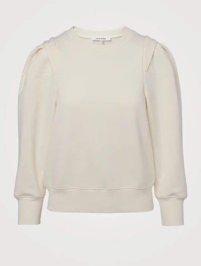 Pleated Shoulder Sweatshirt