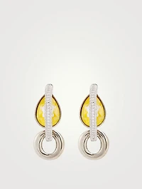 Niteo Hoop Earrings With Crystals