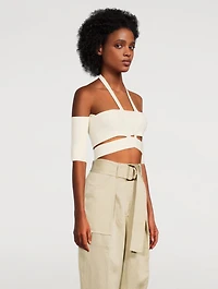 Off-Shoulder Knit Top