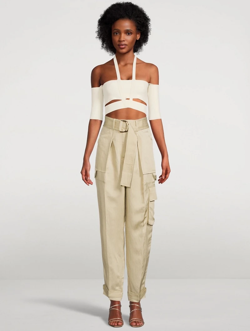 Off-Shoulder Knit Top