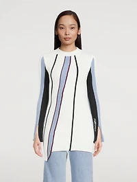 Asymmetric Ribbed Knit Top