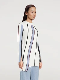 Asymmetric Ribbed Knit Top