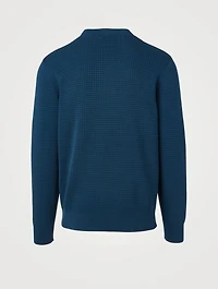 Todd Cotton Waffle-Knit Sweater