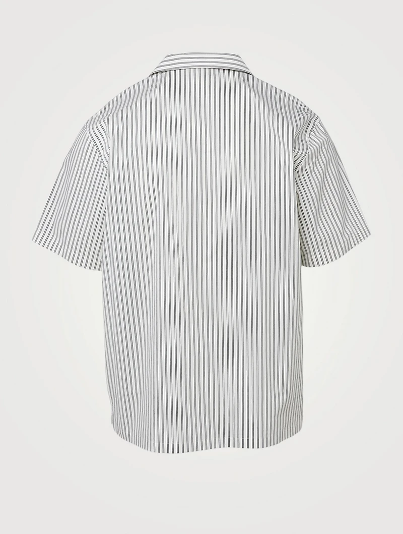 Short-Sleeve Shirt Striped Print