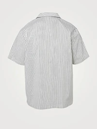 Short-Sleeve Shirt Striped Print
