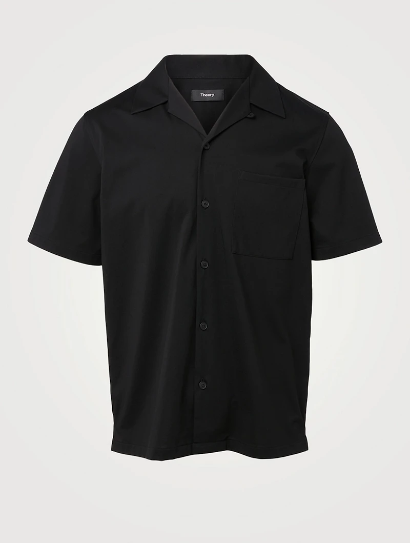 Structure Knit Short-Sleeve Shirt