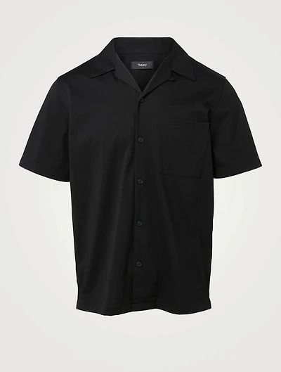 Structure Knit Short-Sleeve Shirt