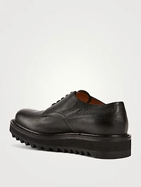 Leather Platform Derby Shoes